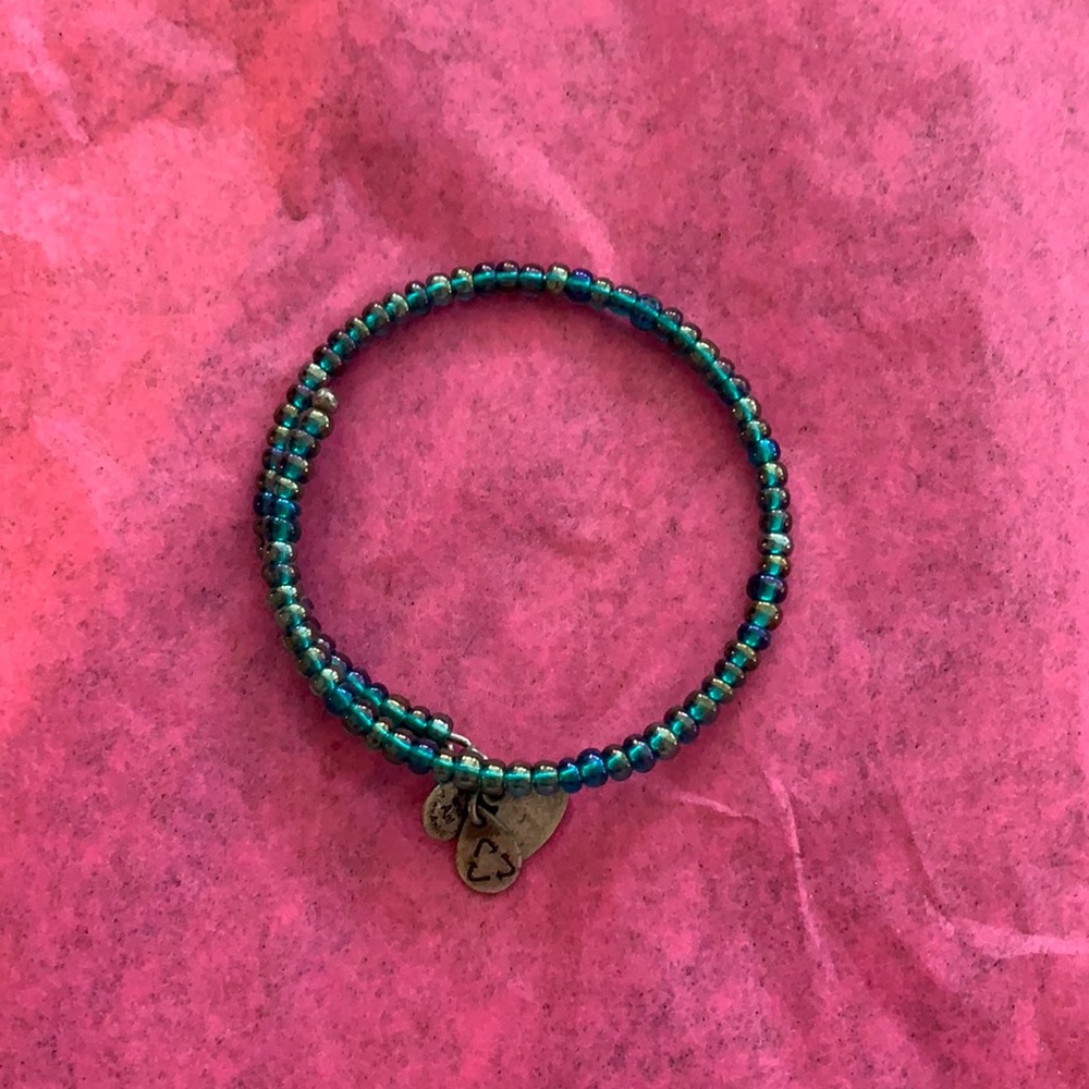 Alex & Ani blue beaded bracelet